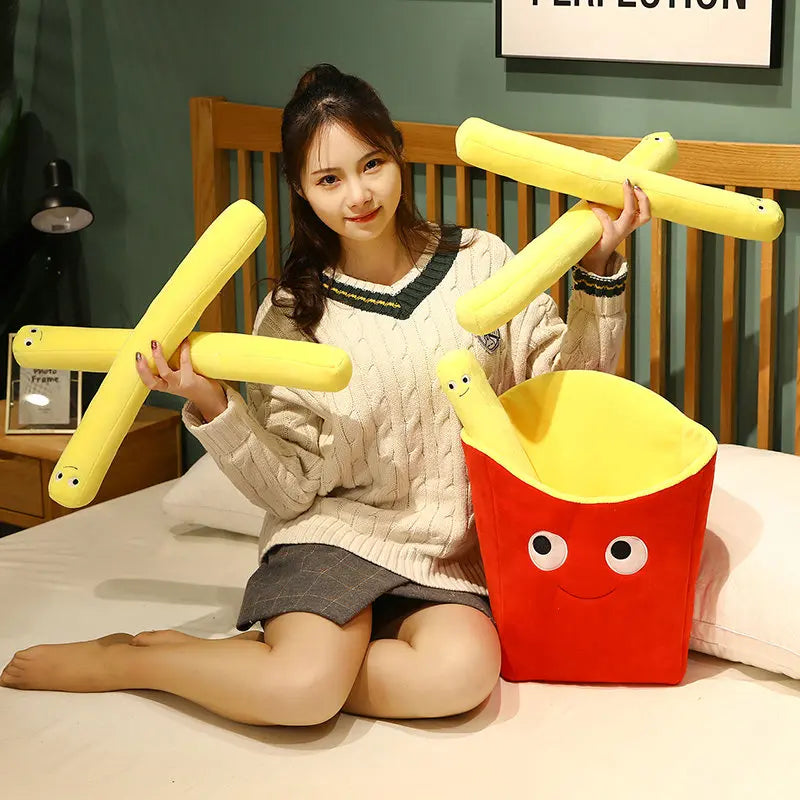 French Fries Plush Pillow