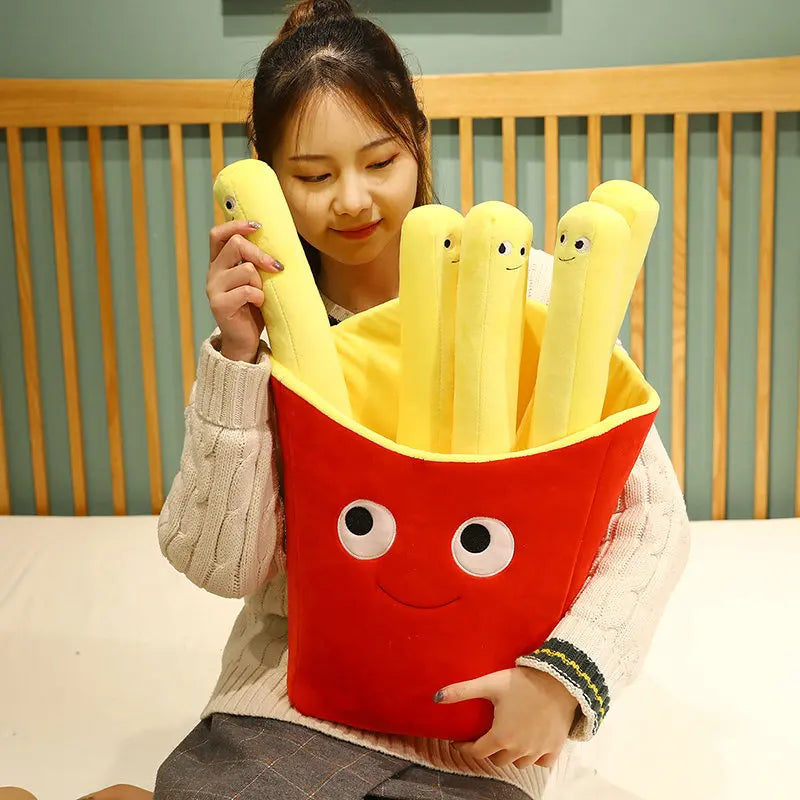 French Fries Plush Pillow