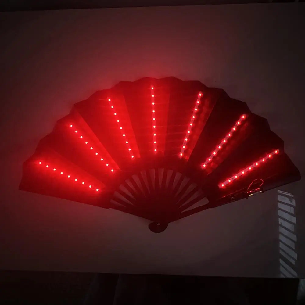 Glow LED Folding Rave Fan