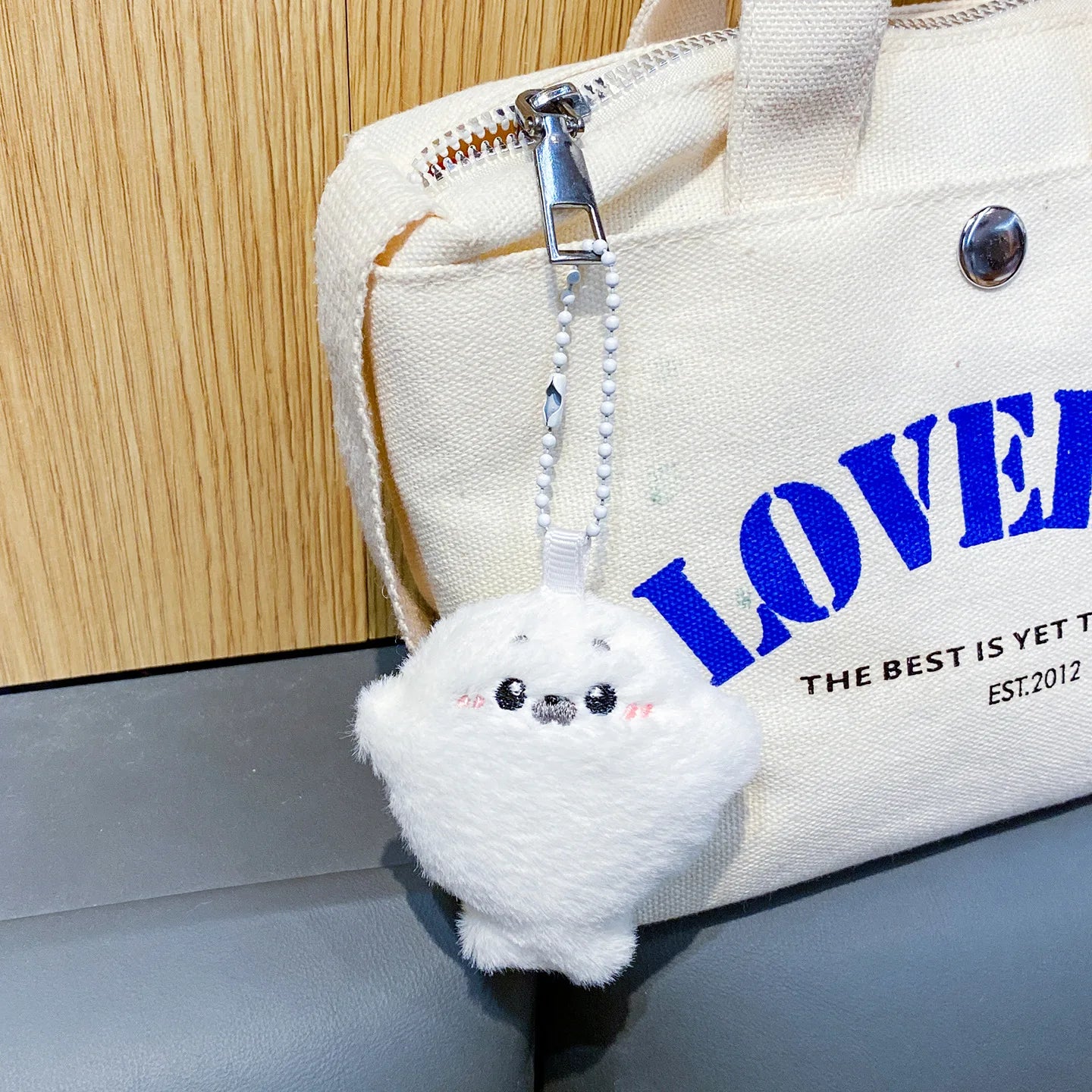 Baby Seal Plush Keychain