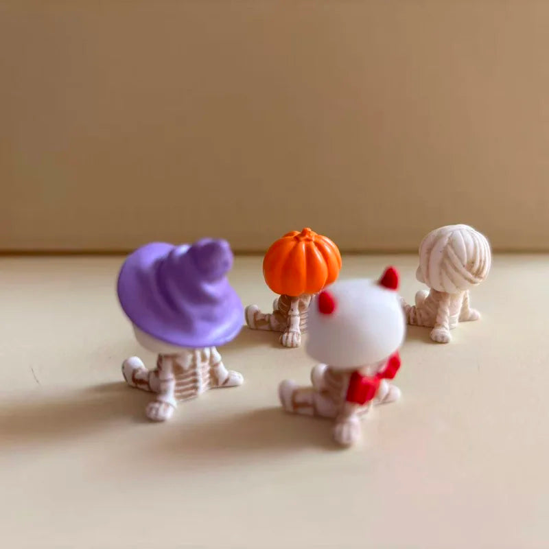4-Piece Spooky Mini Figurine Set