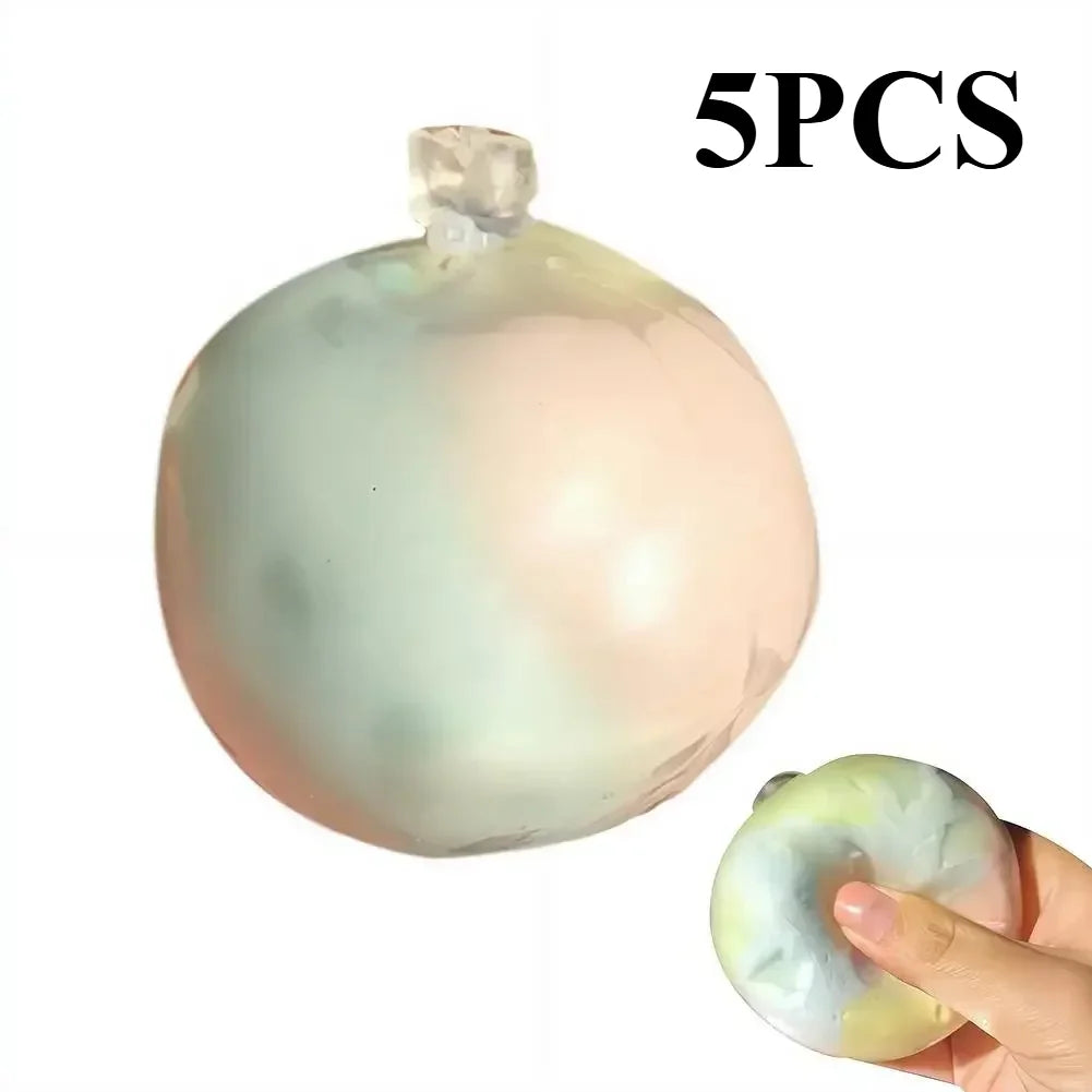 Wax-Skin Squishy Stress Balls — 5 Pack