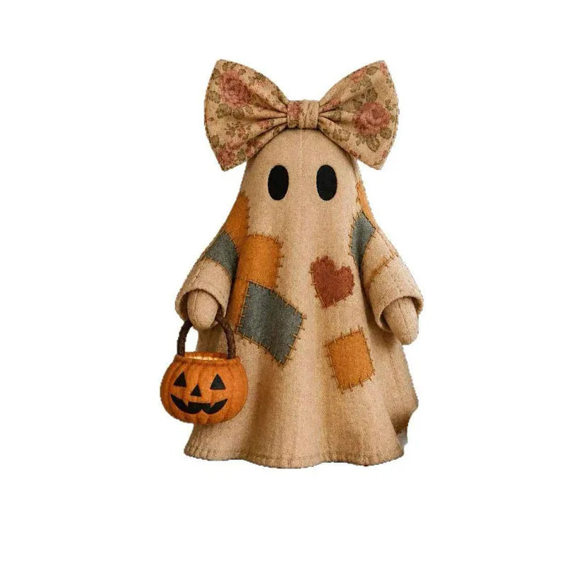 Patchwork Ghost Halloween Decoration