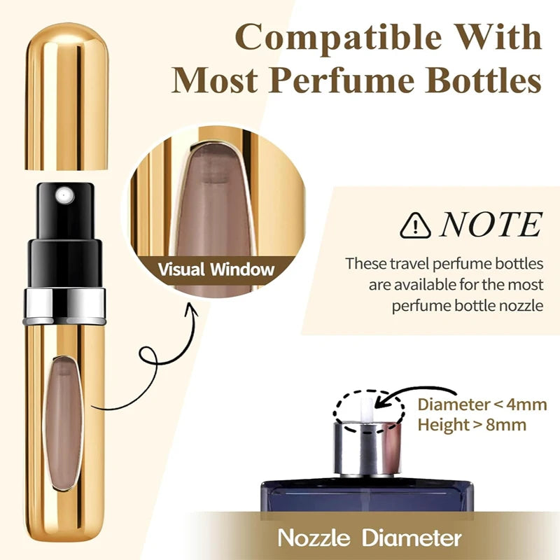 5ml Refillable Travel Perfume Atomizer