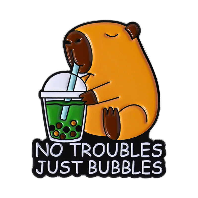 Cute Capybara Enamel Pin