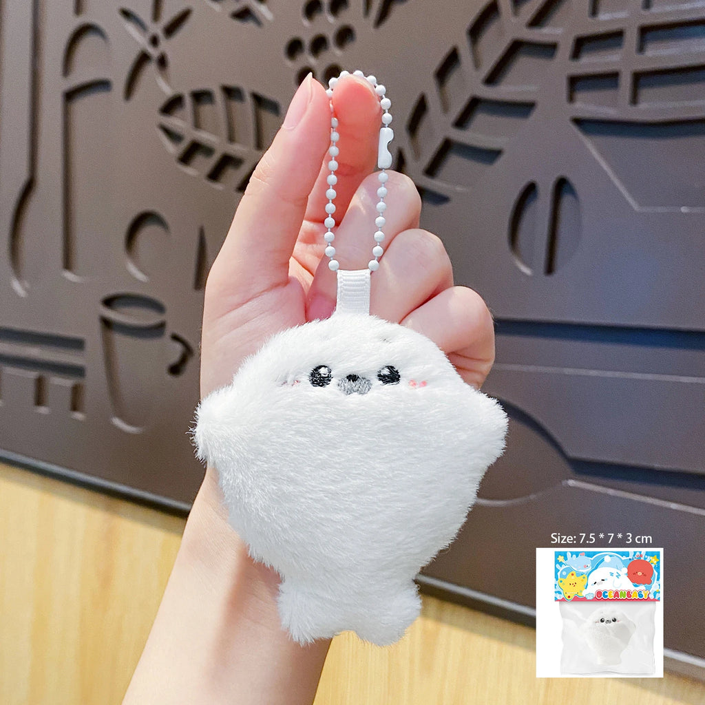 Baby Seal Plush Keychain