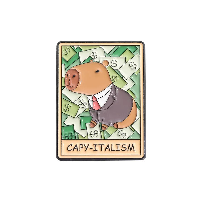 Cute Capybara Enamel Pin Collection