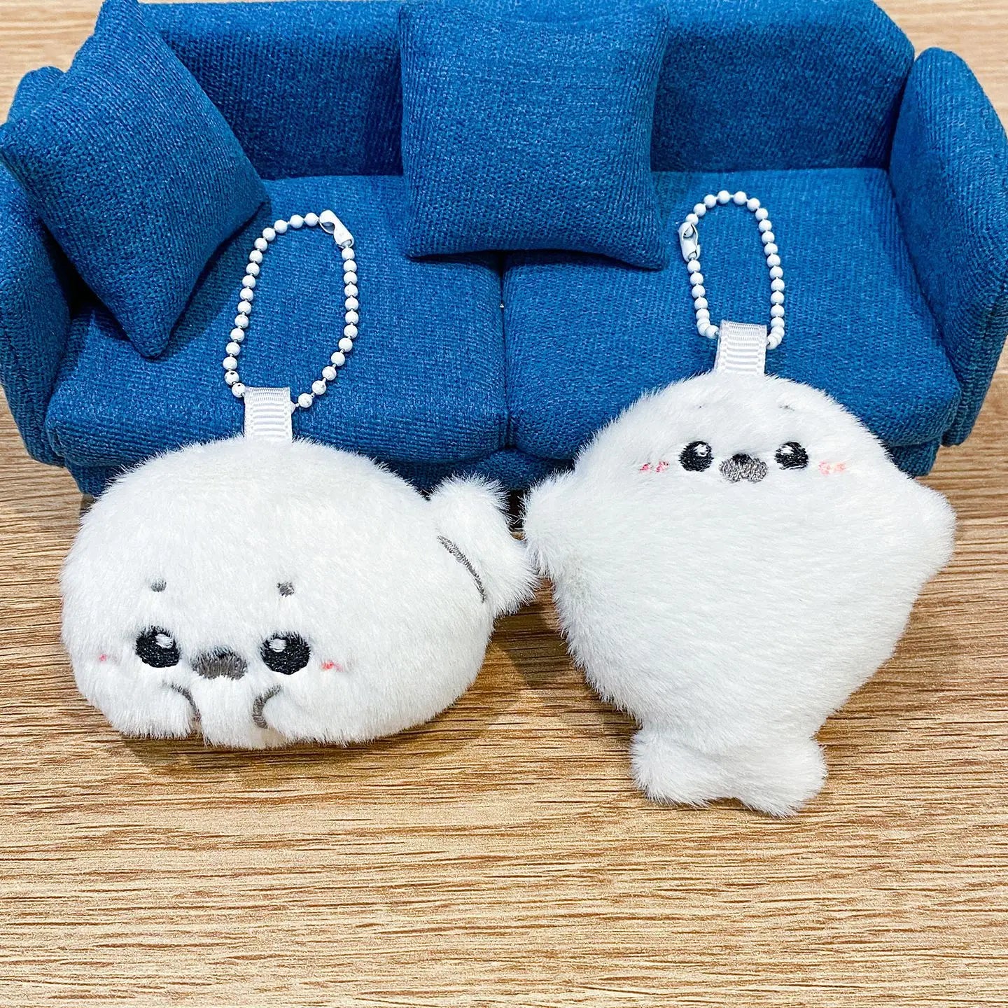 Baby Seal Plush Keychain