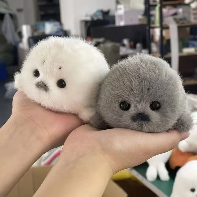 Mini Seal Plush Keychain