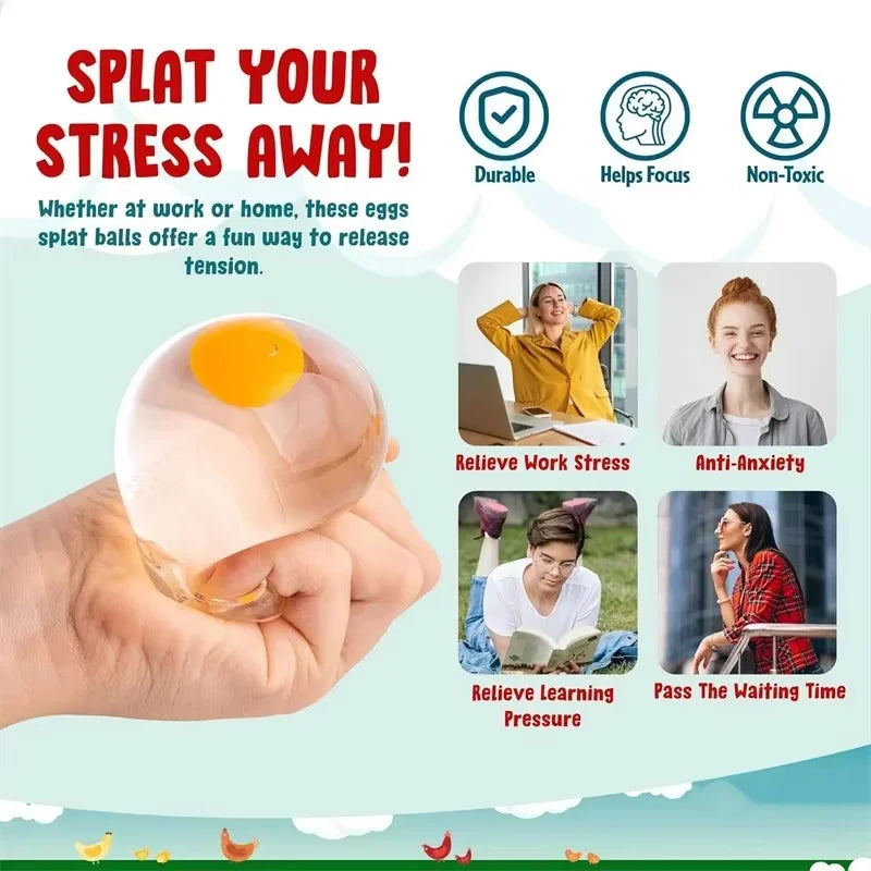 Funky Egg Squishy Fidget Toy