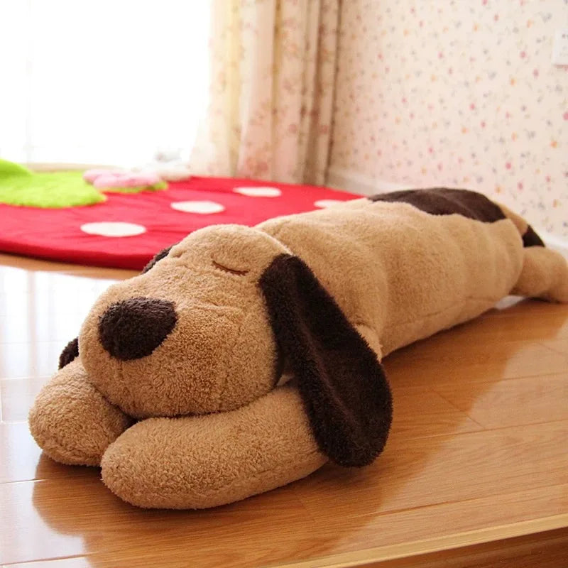 Giant Sleeping Dog Plush Pillow