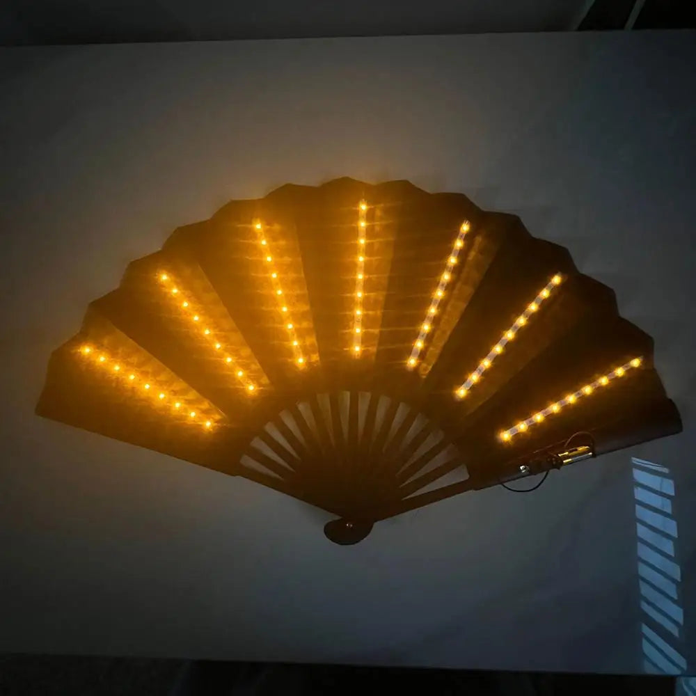 Glow LED Folding Rave Fan