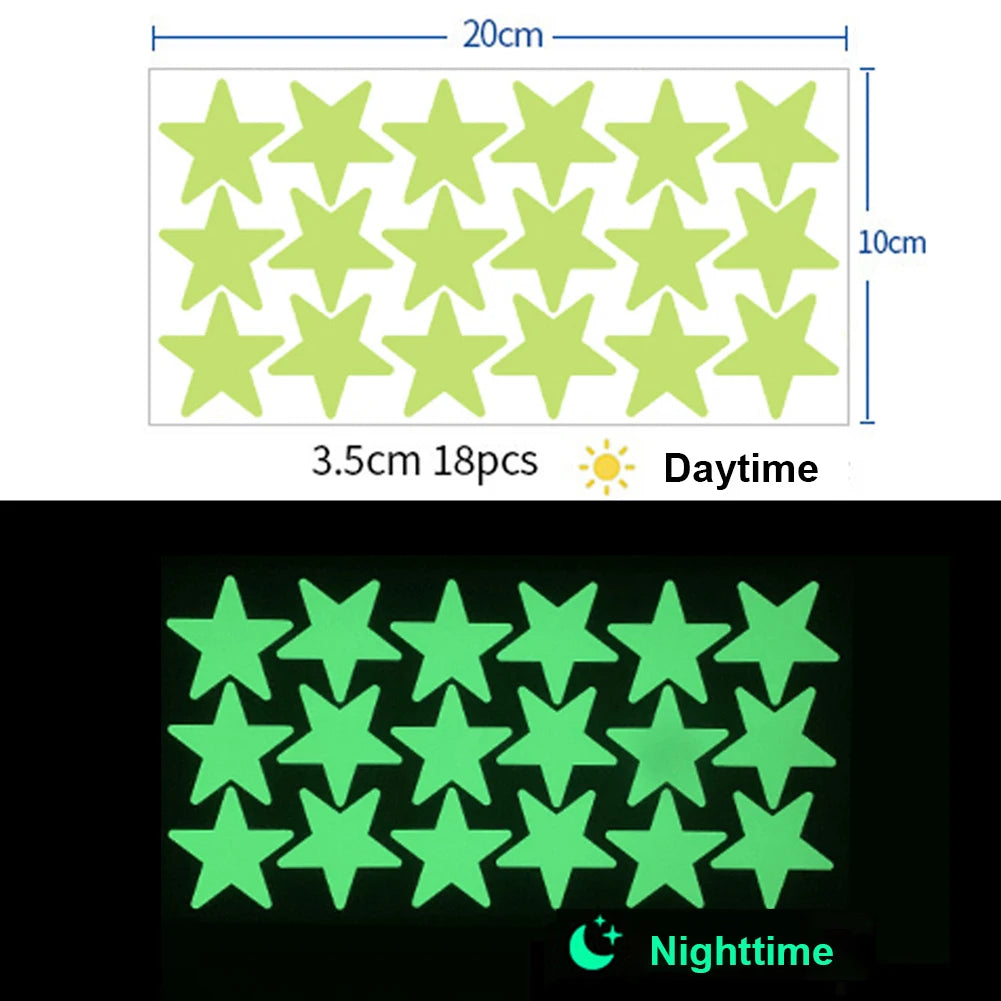 Glow-in-the-Dark Star Wall Stickers
