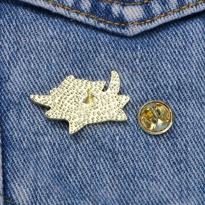 Black Cat With Knife Enamel Pin
