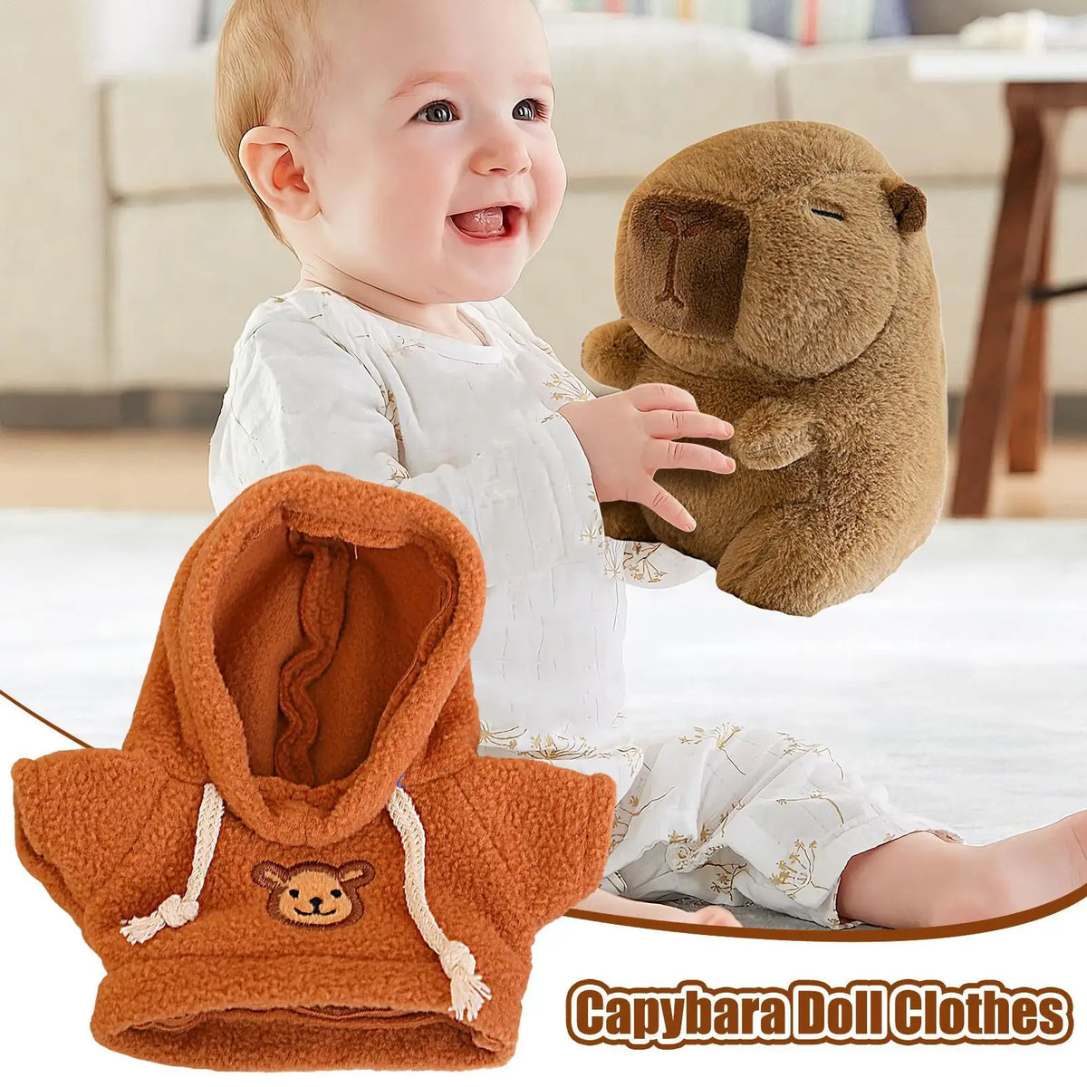 Capybara Plush Doll Clothes – Fits 20–25cm Dolls