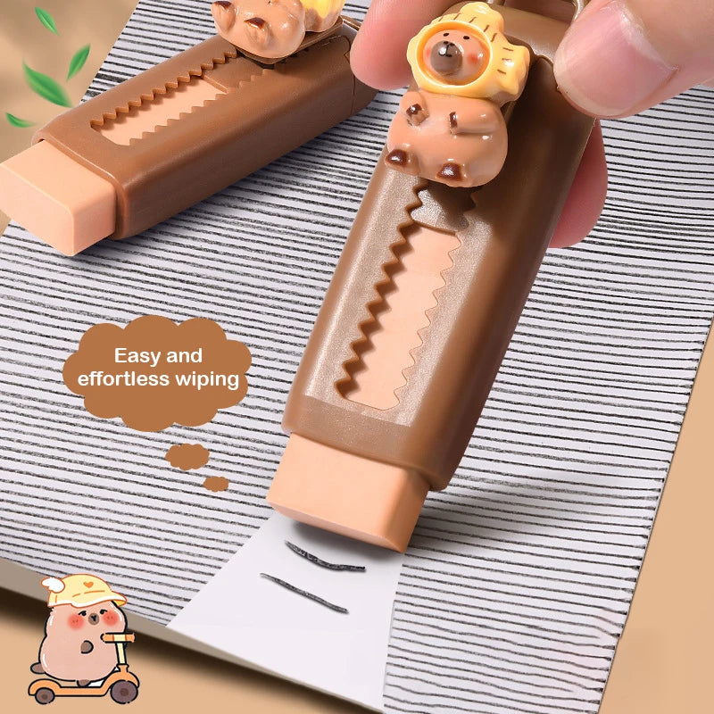 Capybara Retractable Eraser