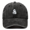 Embroidered Ghost Baseball Cap