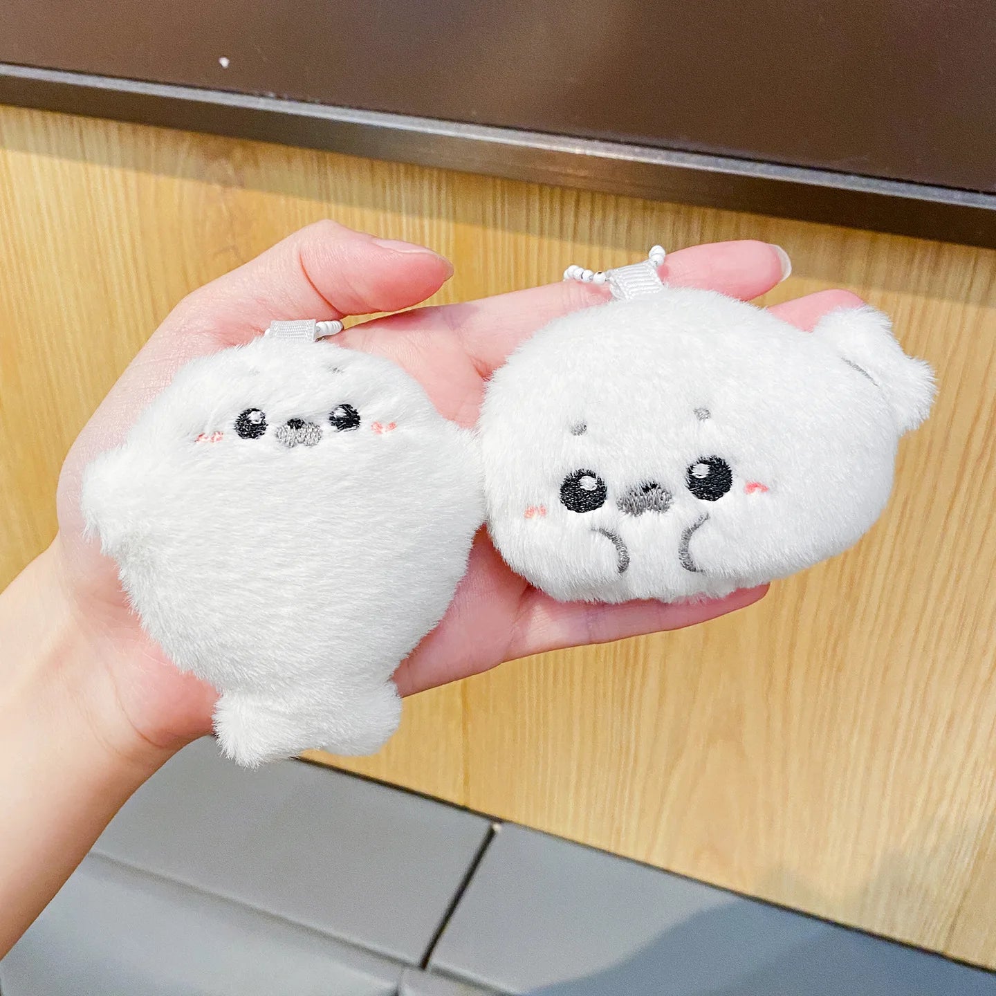 Baby Seal Plush Keychain