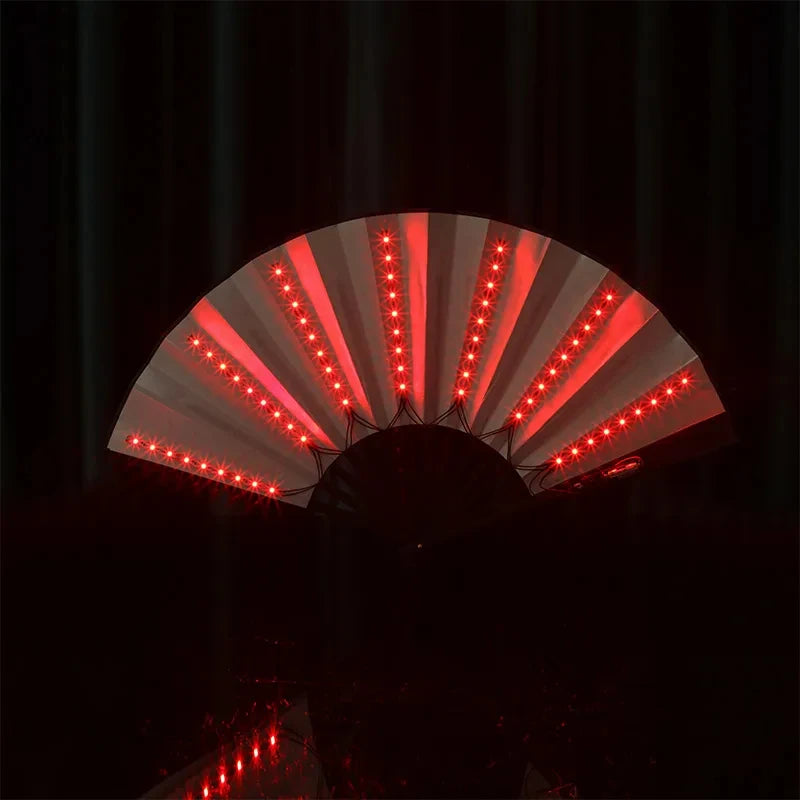 Glow LED Folding Rave Fan