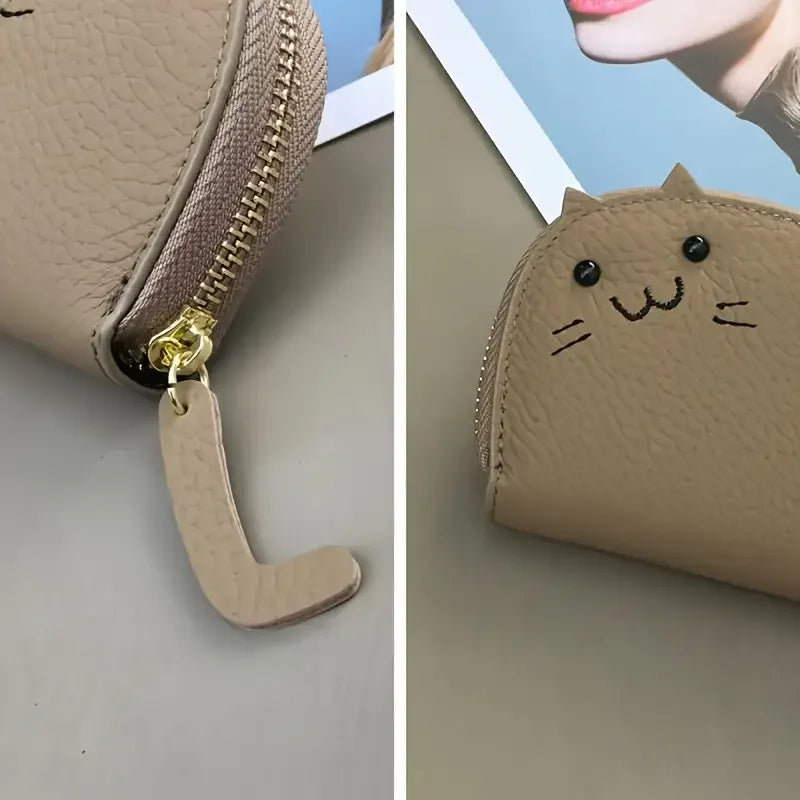 Cat-Shaped Card Wallet