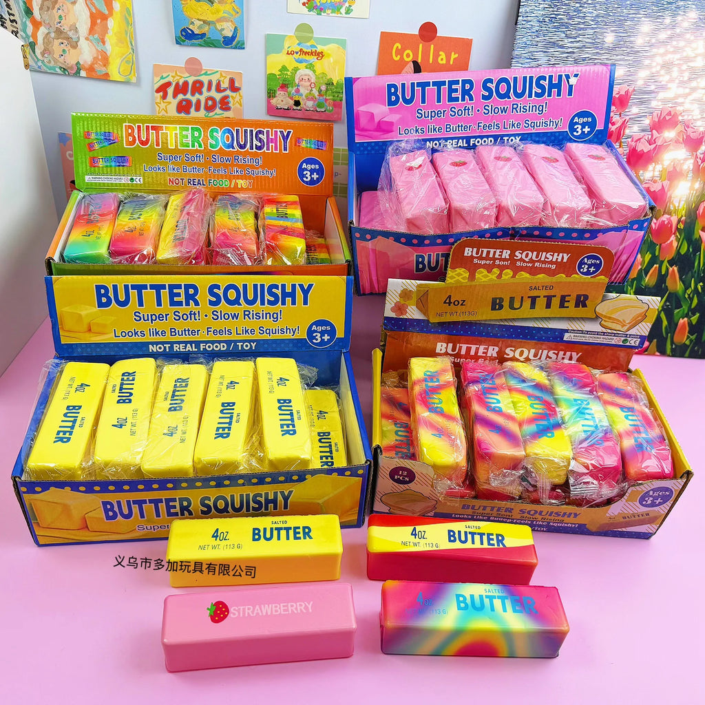 Butter Stick Slow-Rise Squishy — 12 Pack