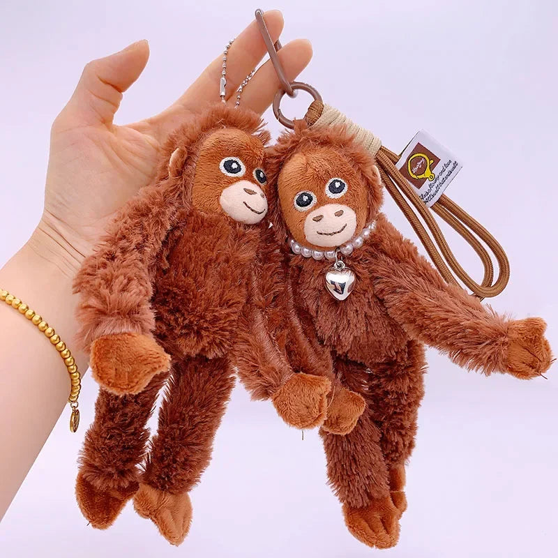 Mini Monkey Plush Keychain