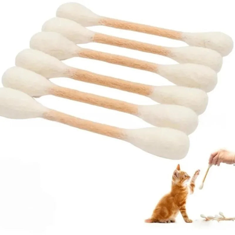 Giant Cotton Swab Catnip Kicker Toy