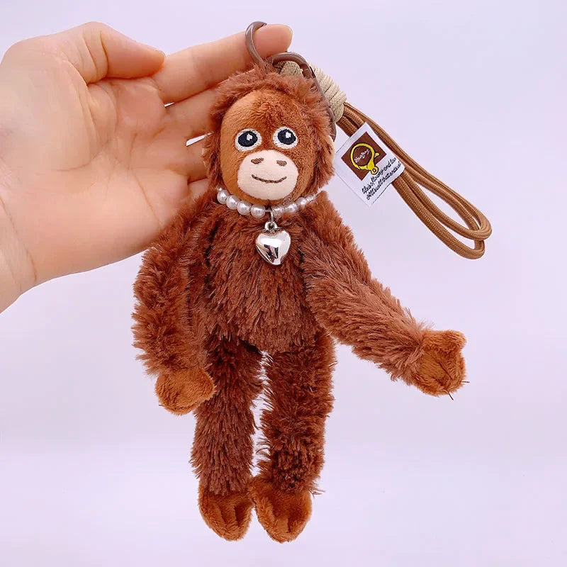 Mini Monkey Plush Keychain