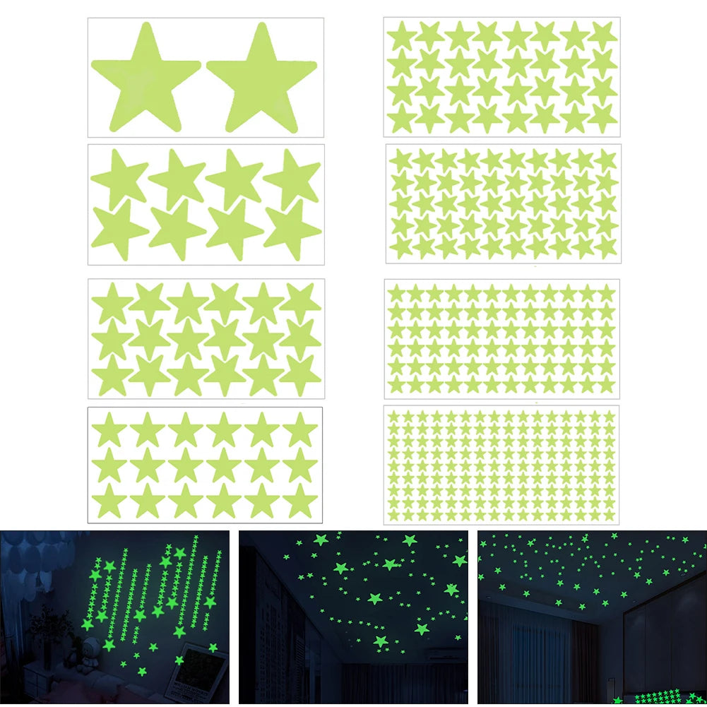 Glow-in-the-Dark 3D Stars & Moon Set
