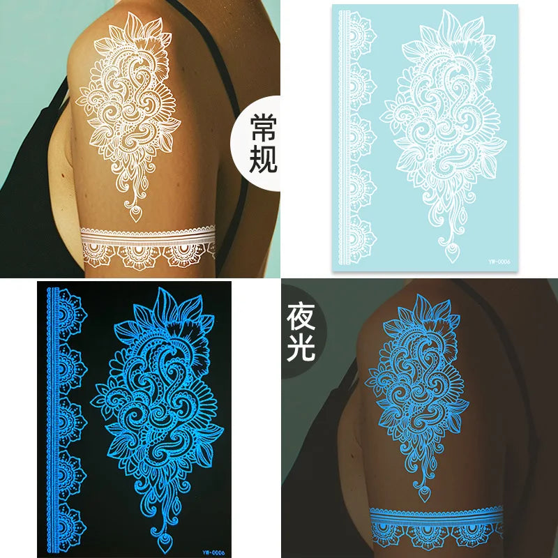 Glow-in-the-Dark Temporary Tattoo Sets