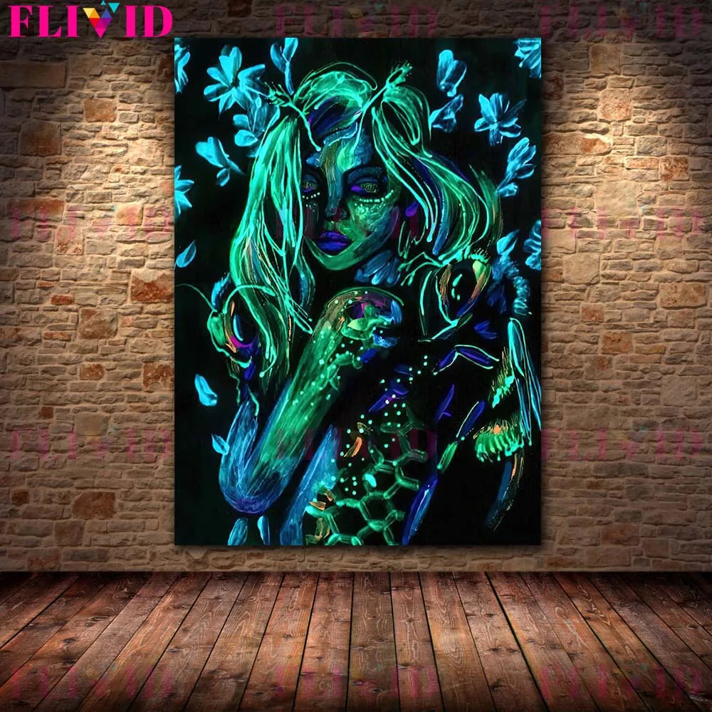 Glow-in-the-Dark Zodiac & Witchy Wall Art