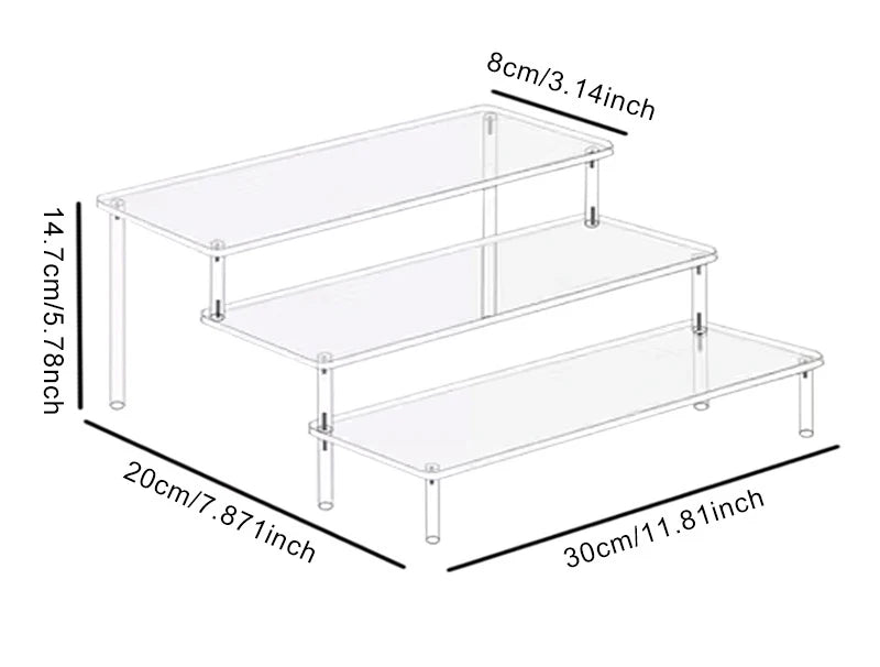Squishy Display & Storage Shelf – Clear Tiered Organizer for Squishies