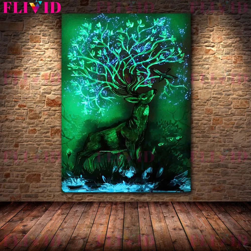 Glow-in-the-Dark Zodiac & Witchy Wall Art