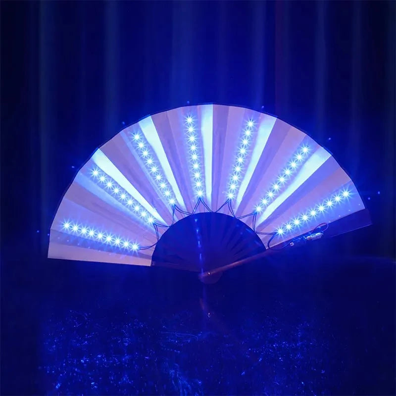 Glow LED Folding Rave Fan