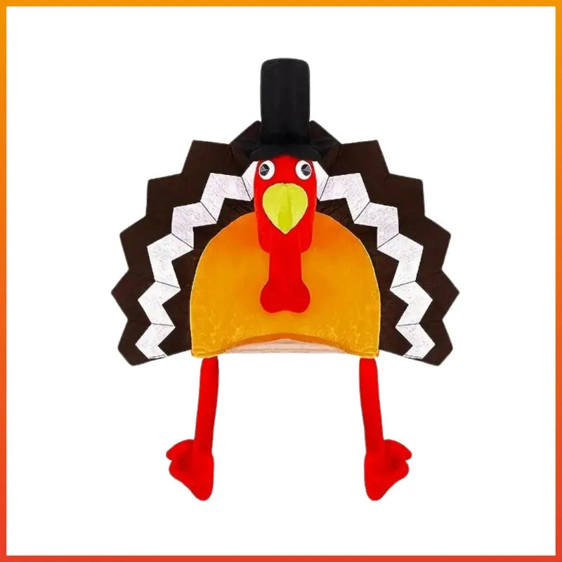 Plush Chicken Leg Novelty Hat