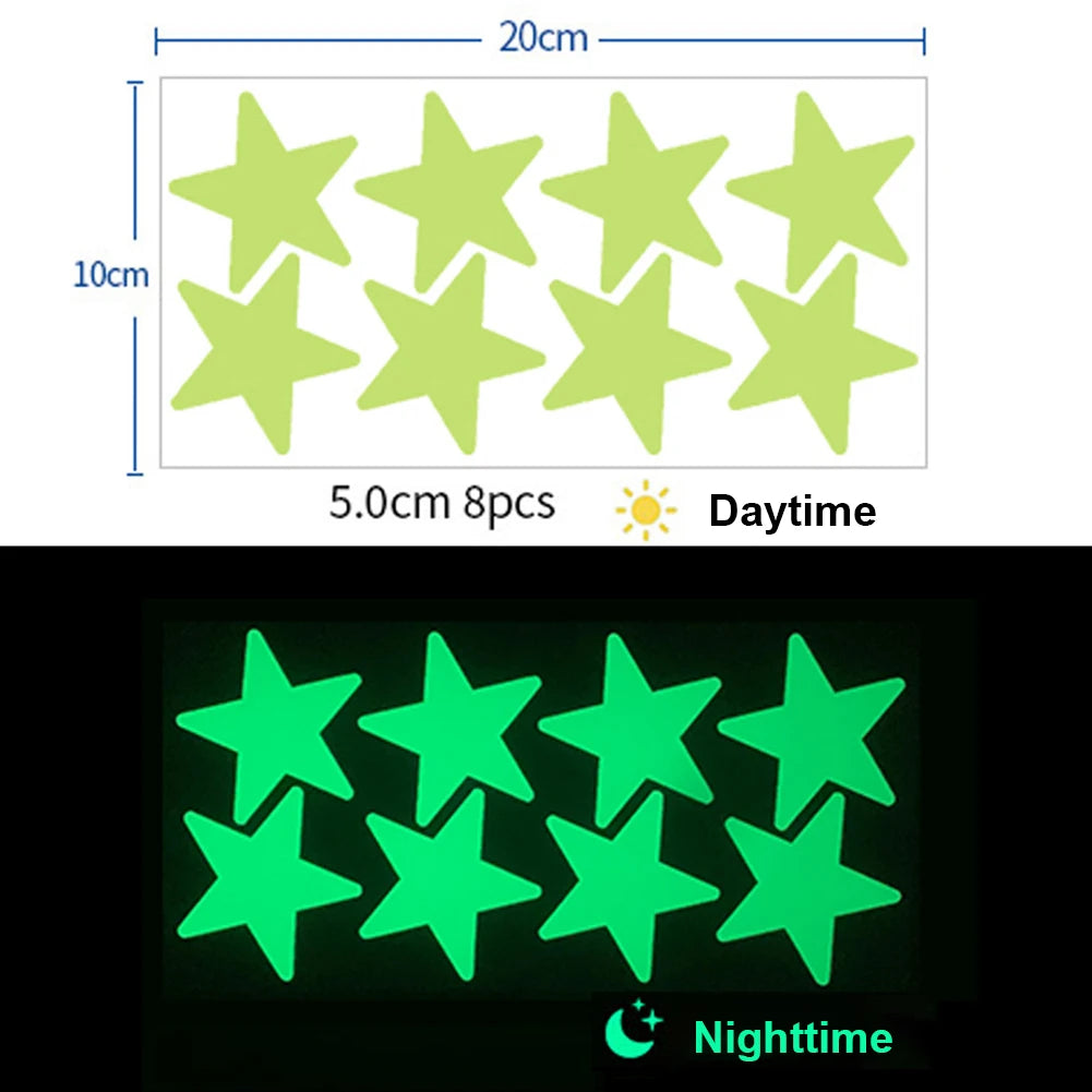 Glow-in-the-Dark 3D Stars & Moon Set