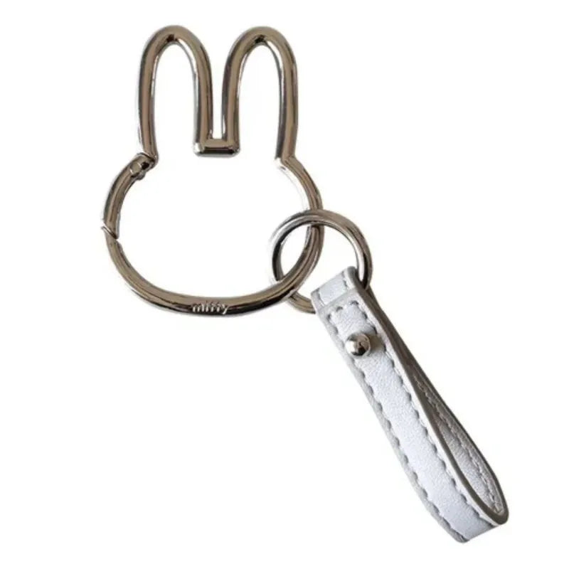 Miffy Rabbit Head Keychain – Cute Bag Charm