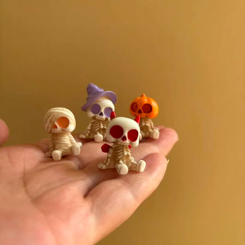 4-Piece Spooky Mini Figurine Set