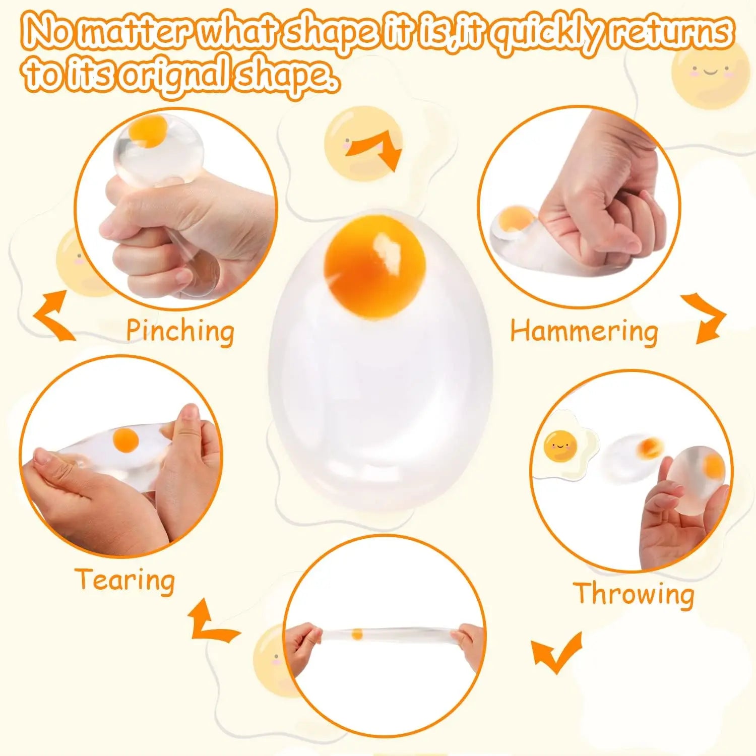 Funky Egg Squishy Fidget Toy