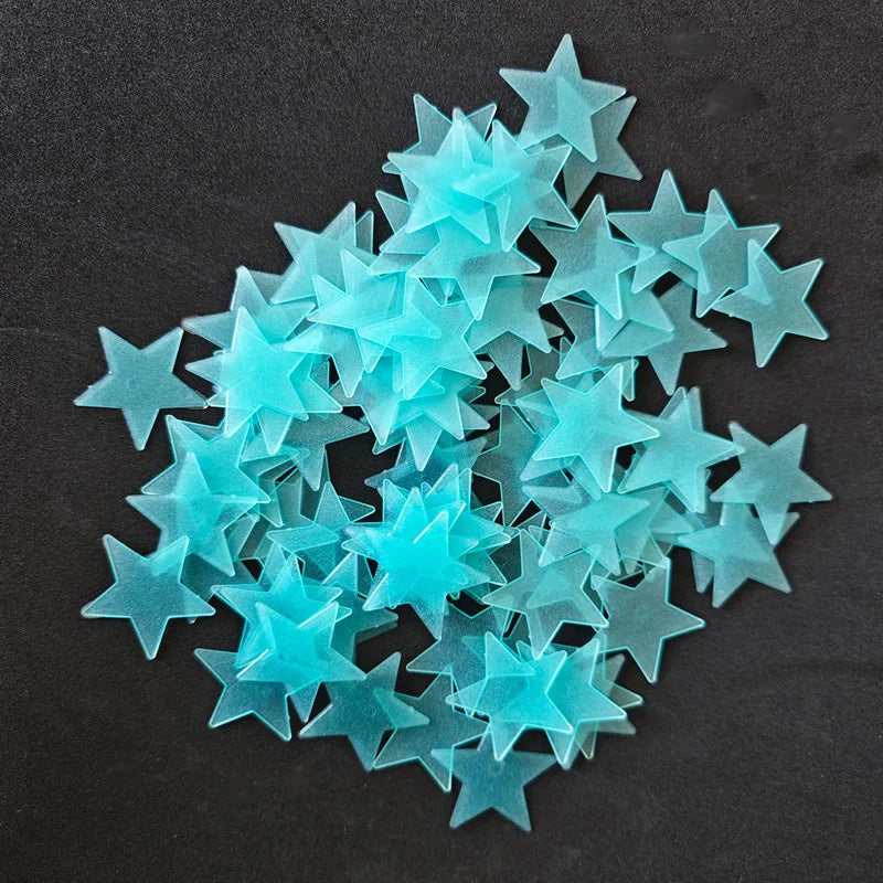 100-Piece Glow-in-the-Dark Star Wall & Ceiling Stickers