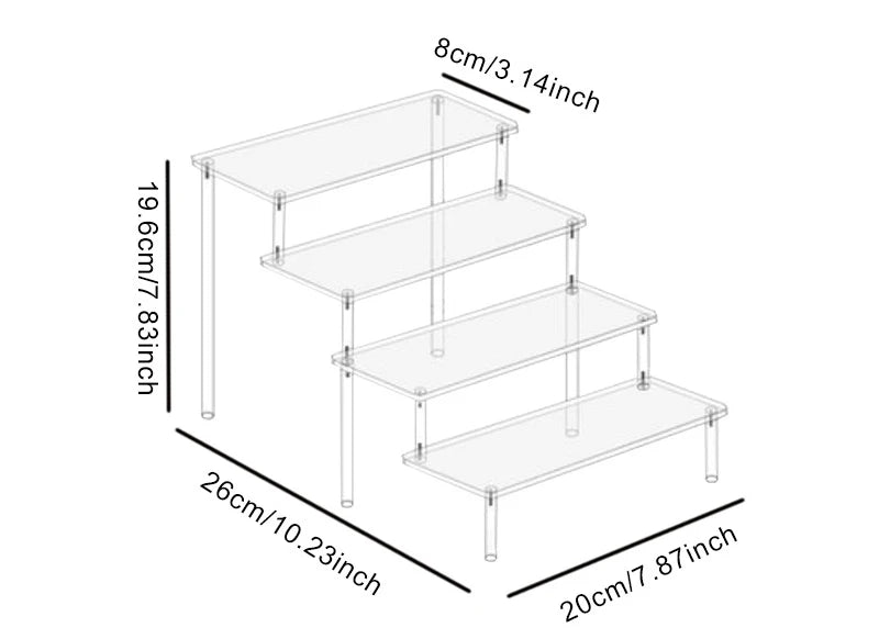 Squishy Display & Storage Shelf – Clear Tiered Organizer for Squishies