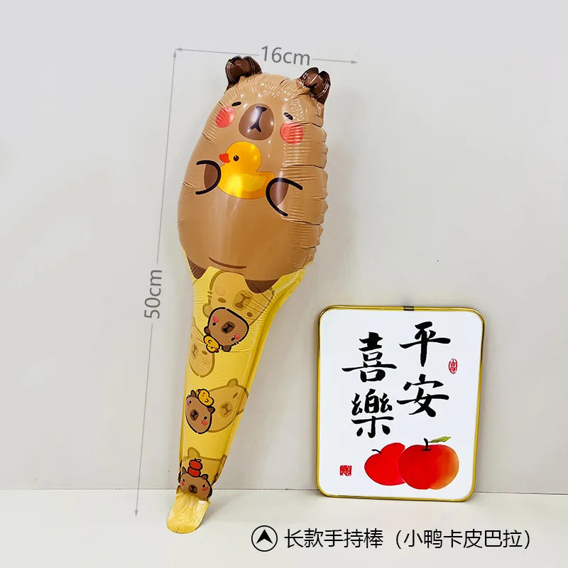 Cute Capybara Foil Balloons – Birthday & Party Decor