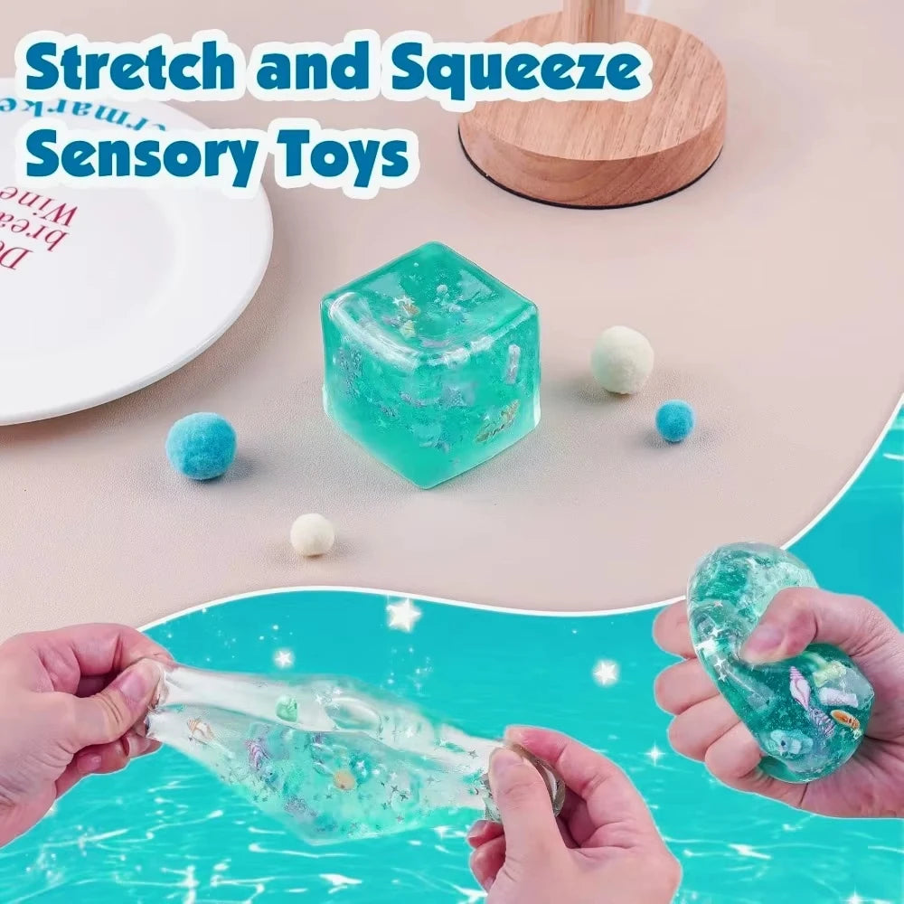 Ocean Cube Squishy Fidget Toy