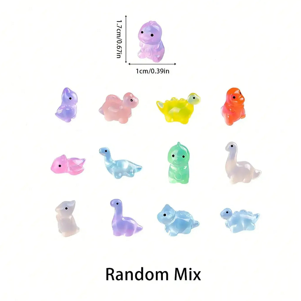 Glow-in-the-Dark Mini Dinosaur Figurines