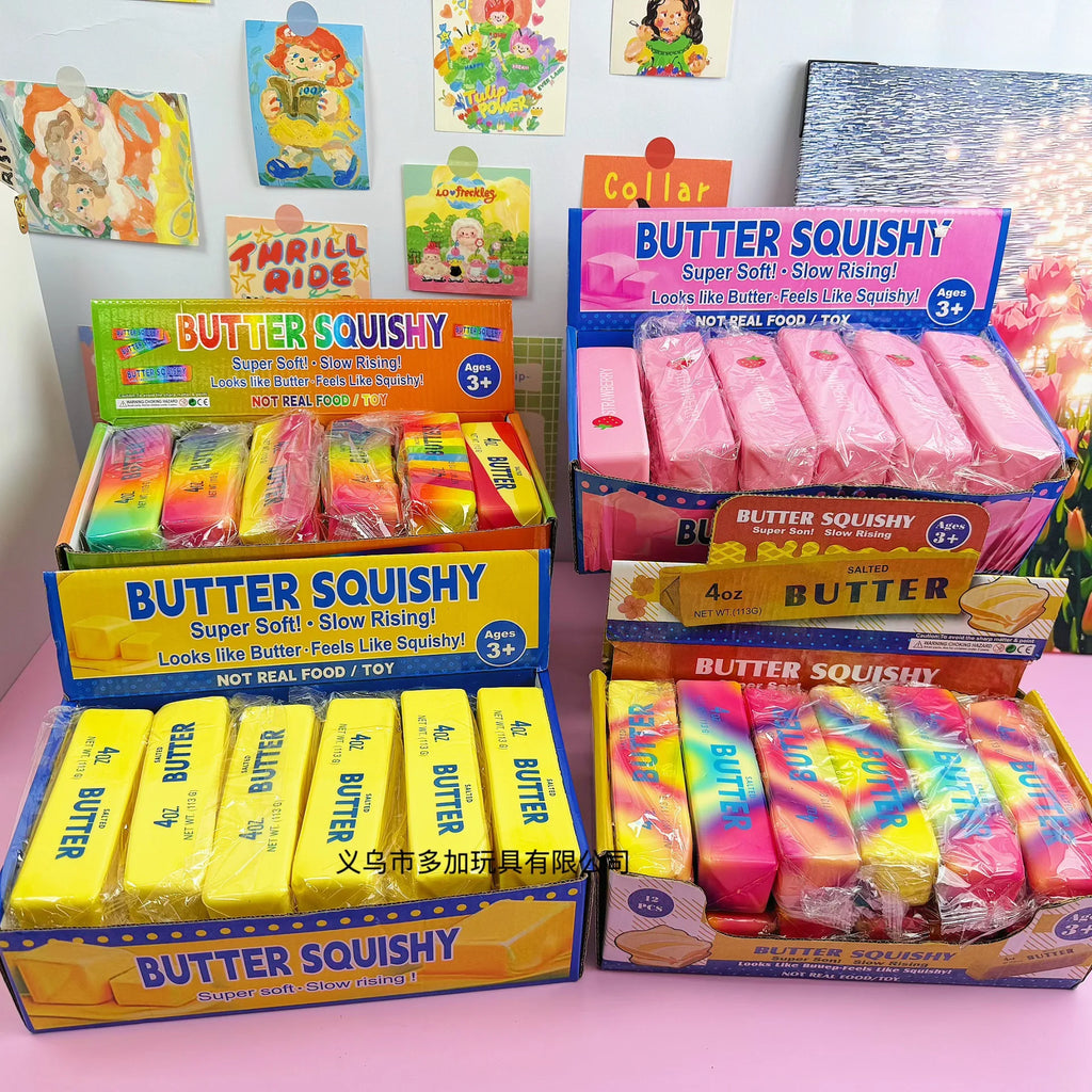 Butter Stick Slow-Rise Squishy — 12 Pack