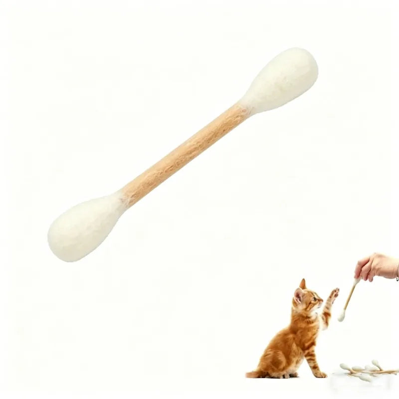 Giant Cotton Swab Catnip Kicker Toy