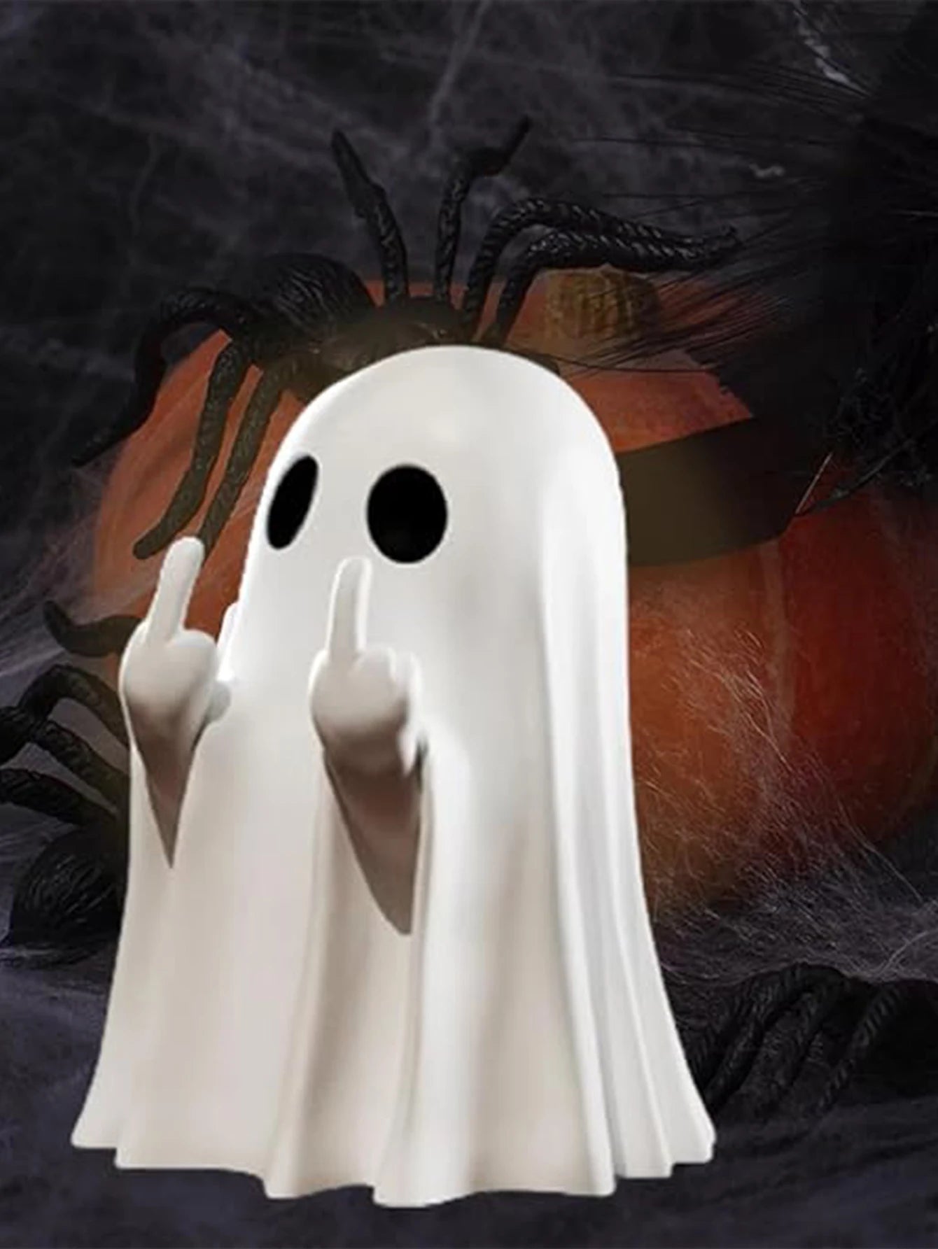 Sassy Middle Finger Ghost Statue
