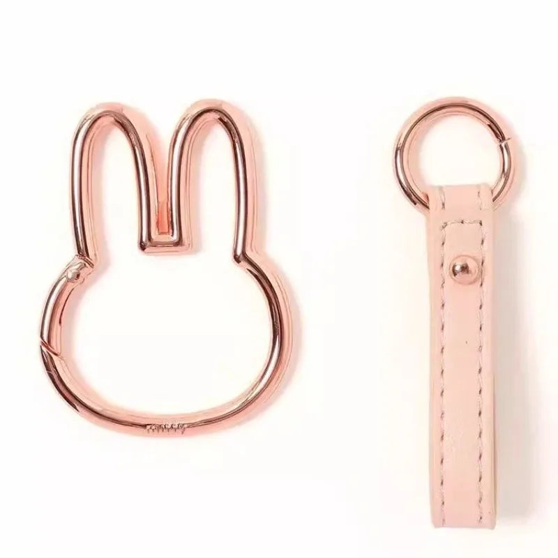 Miffy Rabbit Head Keychain – Cute Bag Charm