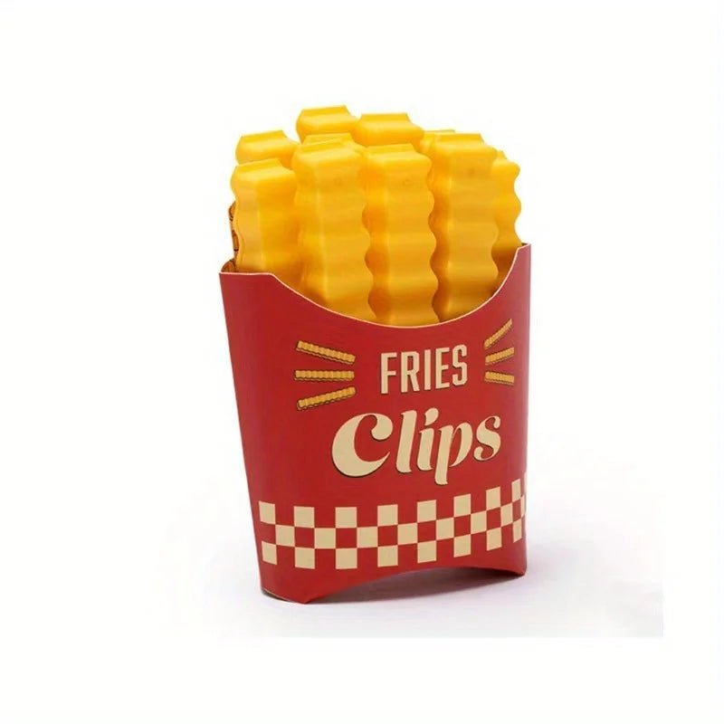 French Fry Snack Bag Clips – 12 Pack