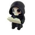 Tiny Reading Ghost Figurine